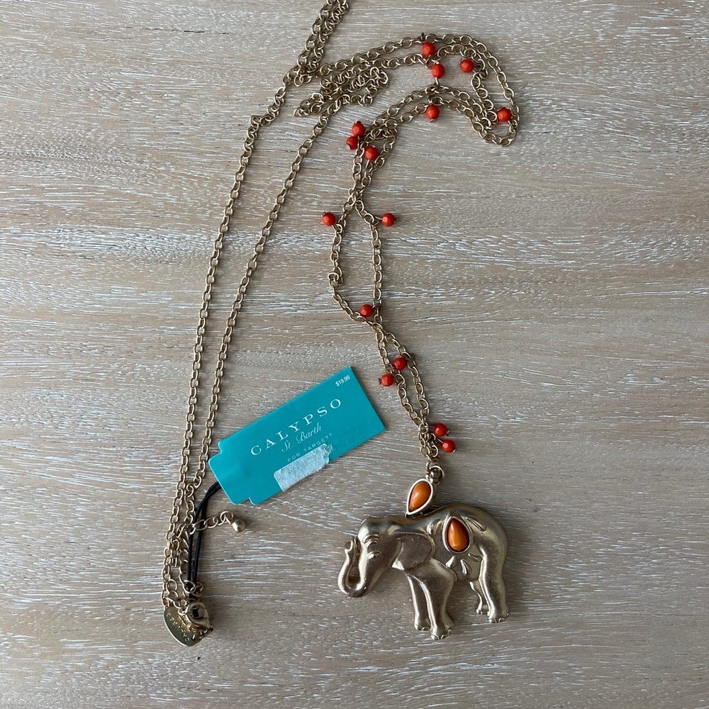 Calypso St Barth for Target elephant bead necklace